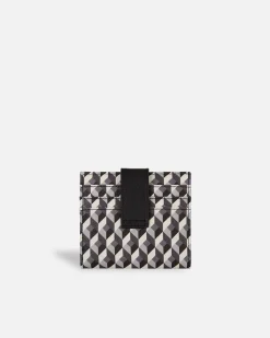 Carteras Y Monederos^Lonbali Billetera Cuadrada Born B&W Negro