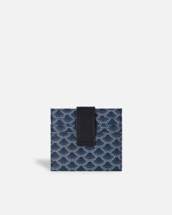 Carteras Y Monederos^Lonbali Billetera Cuadrada Kubu Azul Marino
