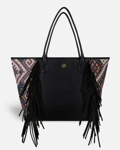 Bolsos Shopper^Lonbali Bolso Bonnie Ethnic Negro