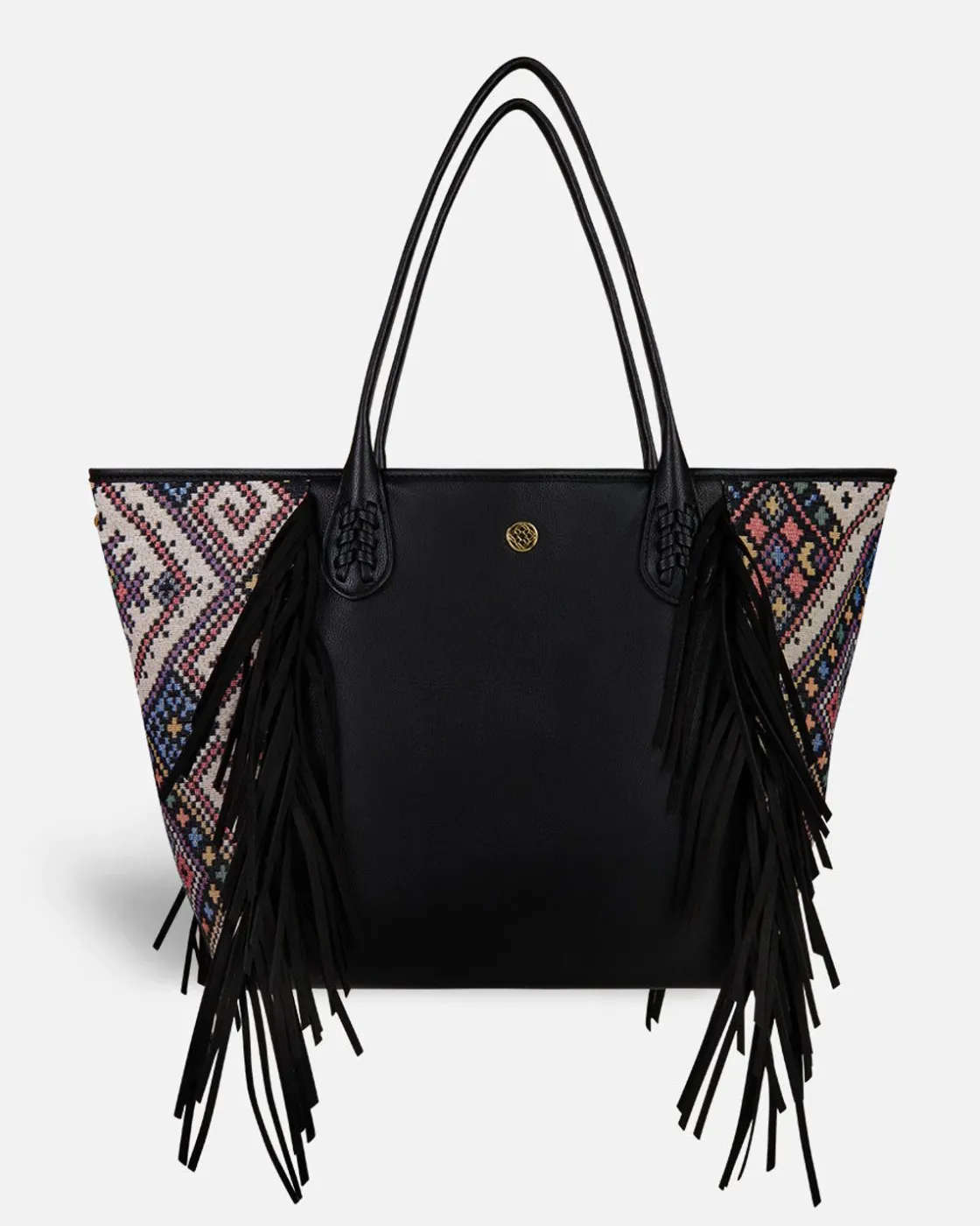 Bolsos Shopper^Lonbali Bolso Bonnie Ethnic Negro
