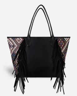 Bolsos Shopper^Lonbali Bolso Bonnie Ethnic Negro