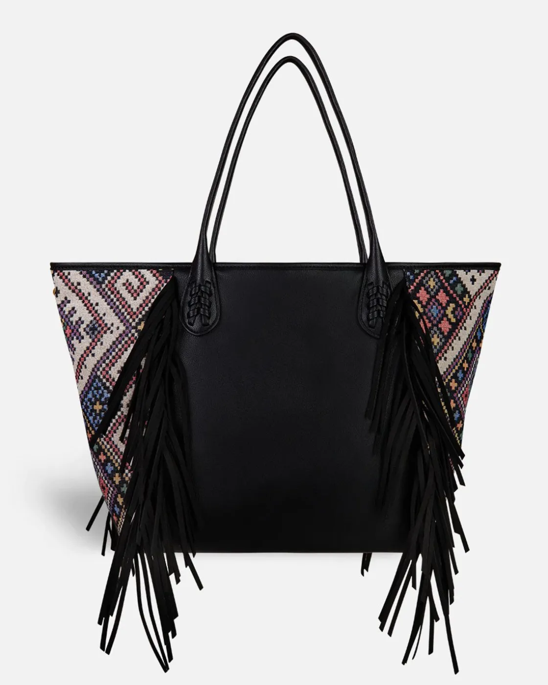 Bolsos Shopper^Lonbali Bolso Bonnie Ethnic Negro