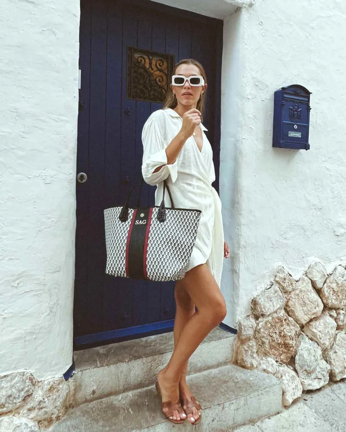 Bolsos Shopper^Lonbali Bolso Born Arrow B&W Negro