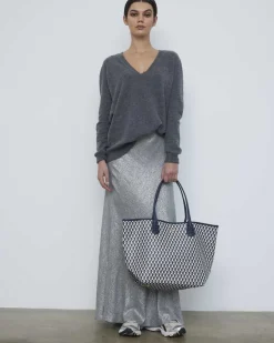 Bolsos Shopper^Lonbali Bolso Born B&W Navy
