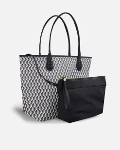 Bolsos Shopper^Lonbali Bolso Born B&W Negro