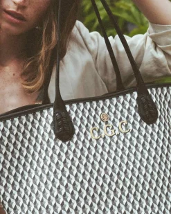 Bolsos Shopper^Lonbali Bolso Born B&W Negro