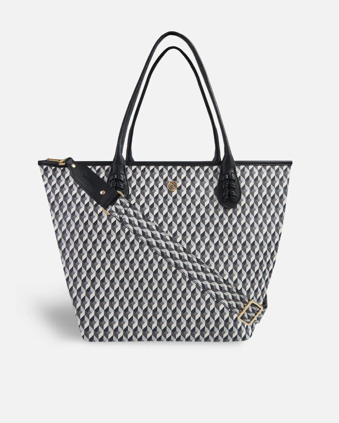 Bolsos Shopper^Lonbali Bolso Born B&W Negro
