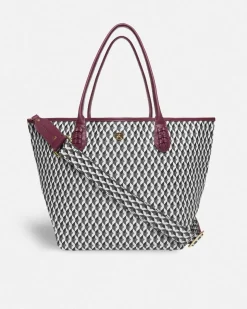 Bolsos Shopper^Lonbali Bolso Born B&W Wine