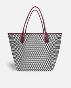 Bolsos Shopper^Lonbali Bolso Born B&W Wine
