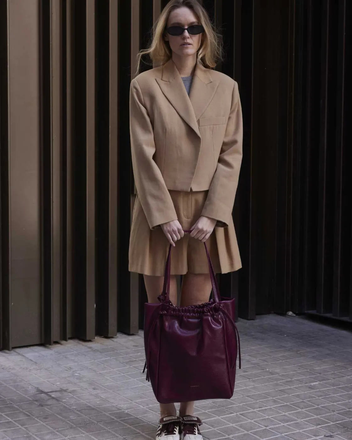 Bolsos De Hombro^Lonbali Bolso Julias Burdeos