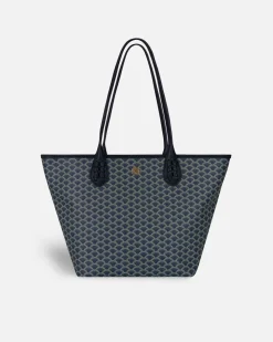 Bolsos Shopper^Lonbali Bolso Kubu Midi Azul Marino