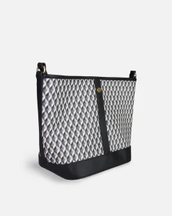 Bolsos Bandolera^Lonbali Bolso Siena Born B&W Negro