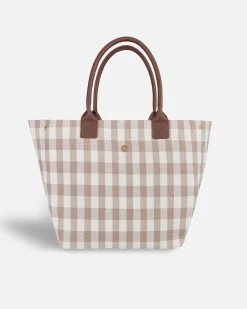 Bolsos Shopper^Lonbali Bolso Vichy Beige