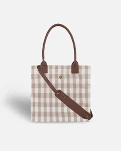 Bolsos Shopper^Lonbali Bolso Vichy Beige