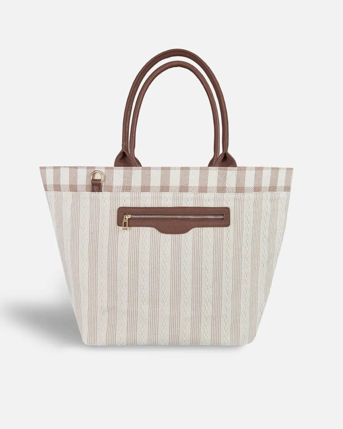 Bolsos Shopper^Lonbali Bolso Vichy Beige