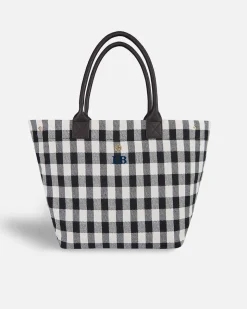 Bolsos Shopper^Lonbali Bolso Vichy Negro