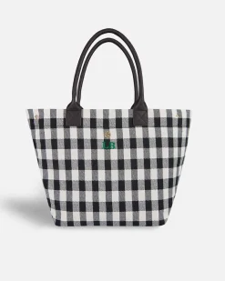 Bolsos Shopper^Lonbali Bolso Vichy Negro