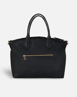 Bolsos Bandolera^Lonbali Bolso Zip Tote Basic Negro