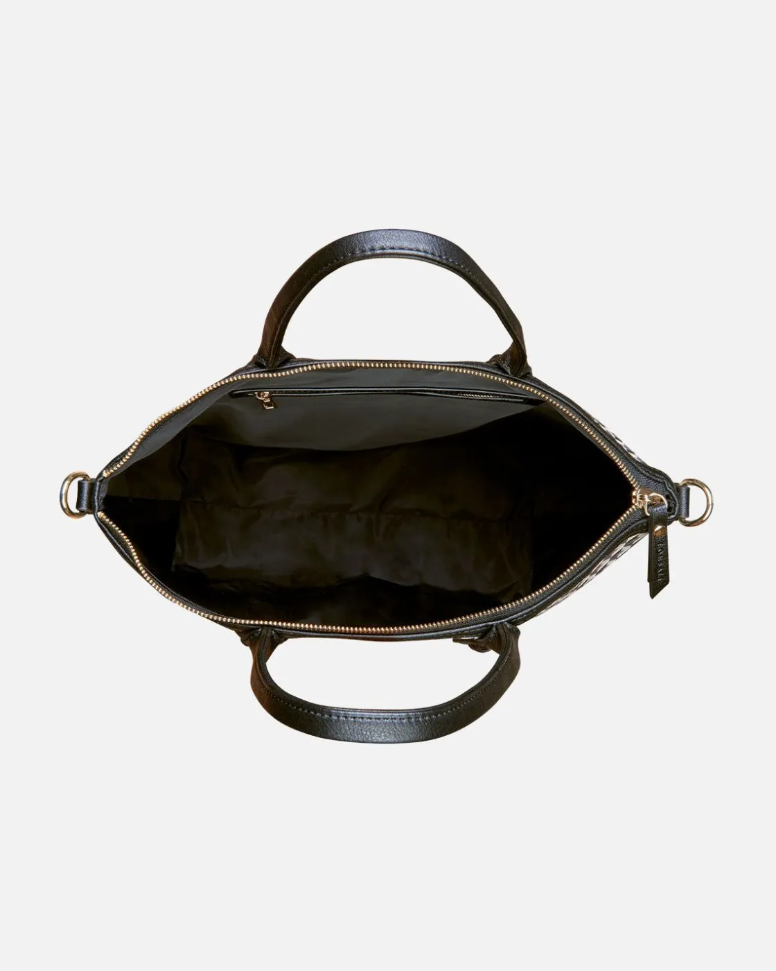 Bolsos Bandolera^Lonbali Bolso Zip Tote Born B&W Negro