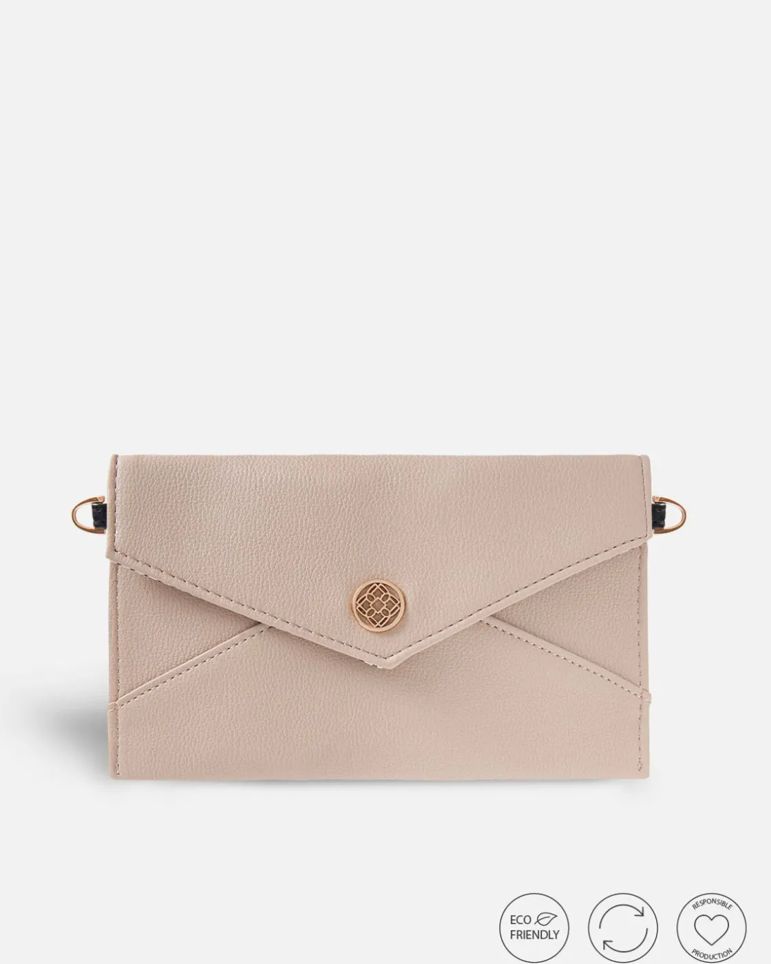 Bolsos Bandolera^Lonbali Cartera Basic Beige