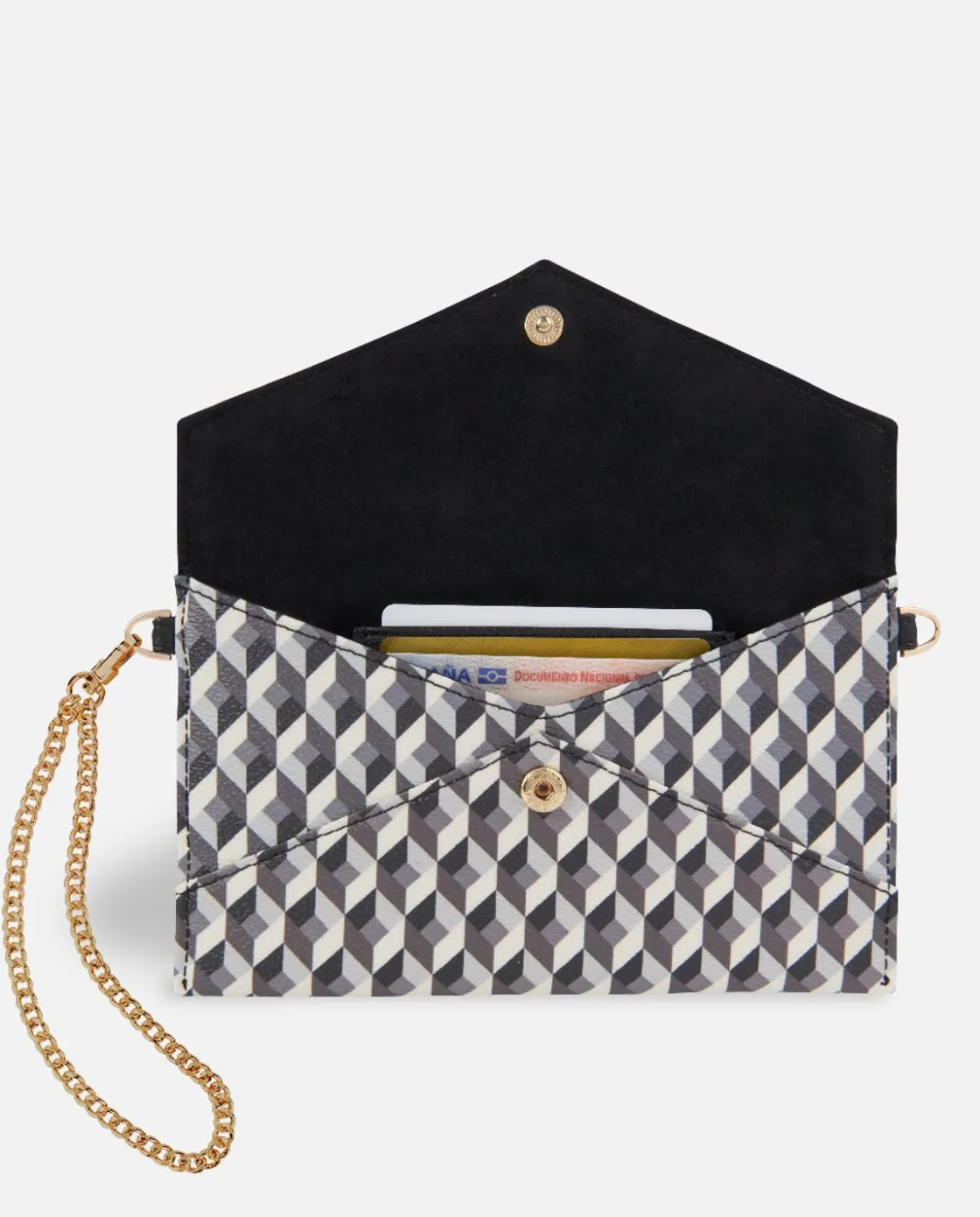 Bolsos Bandolera^Lonbali Cartera Xxl Born B&W Negro