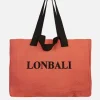 Bolsos Shopper^Lonbali Flax Tote Bag Coral