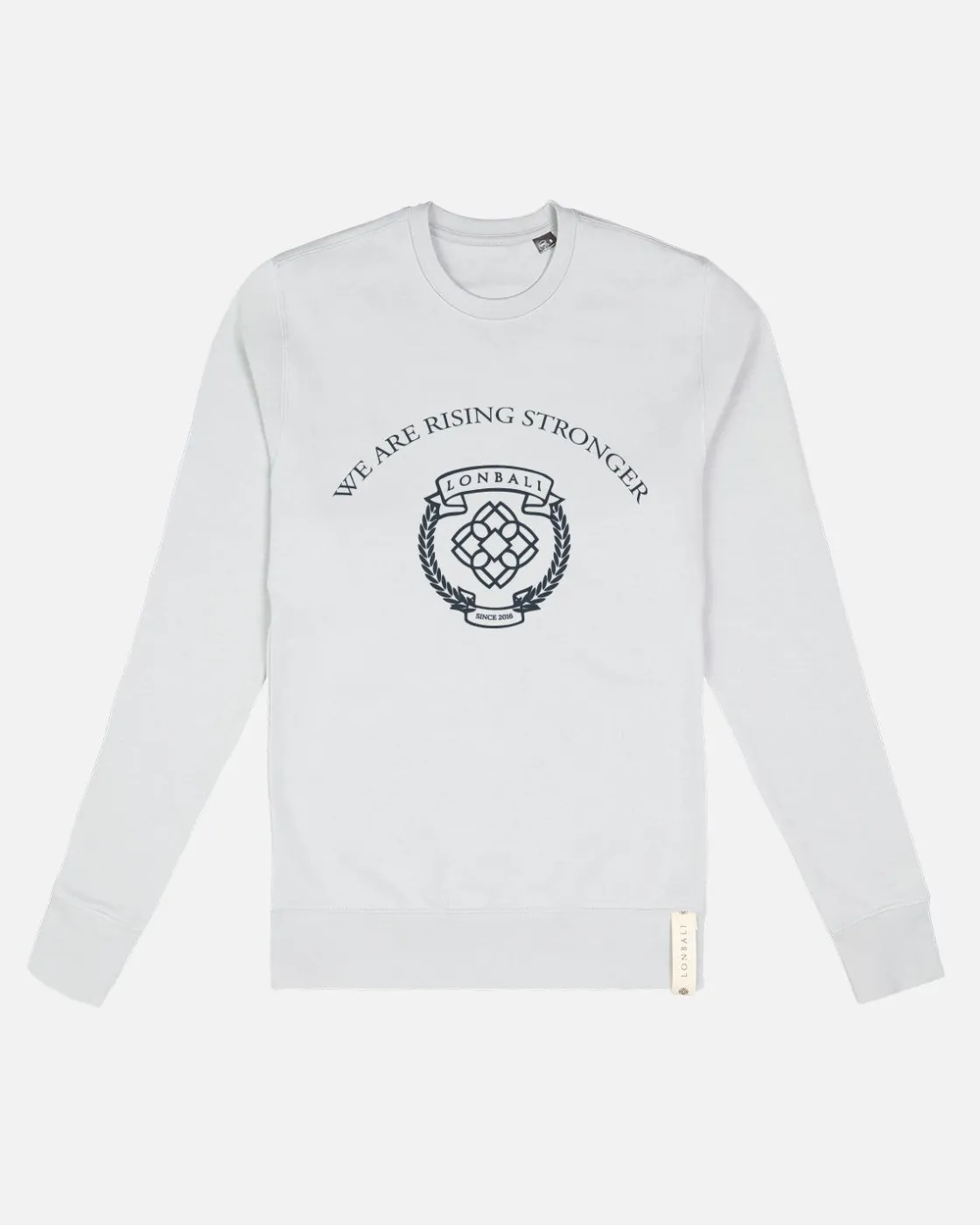 Ropa Deportiva^Lonbali Sudadera Escudo Gris Claro