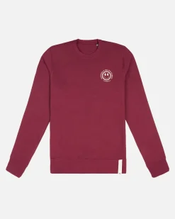 Sudaderas^Lonbali Sudadera Happy Burdeos