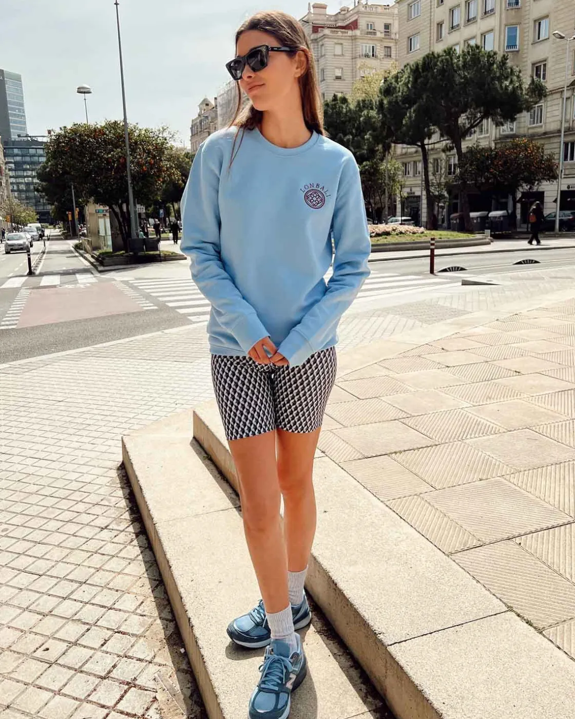 Sudaderas^Lonbali Sudadera Logo Celeste